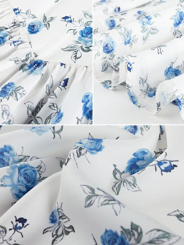 Victoria Corset floral A-Line Dress for Vacation