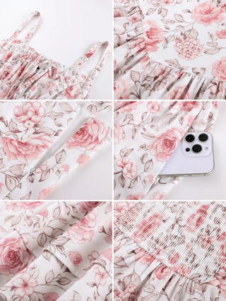 BERTHE™ - Summer Floral Puffy Corset Dress