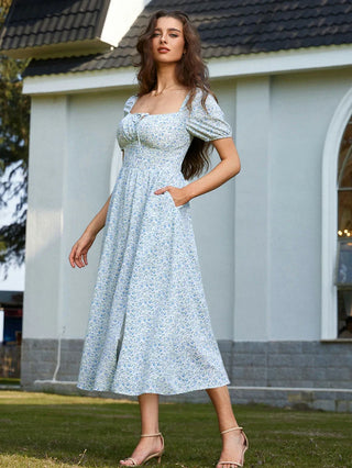 JOSETTE™ - Provence Slit Party Sundress