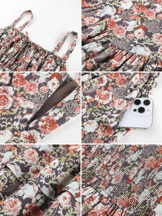 BERTHE™ - Summer Floral Puffy Corset Dress