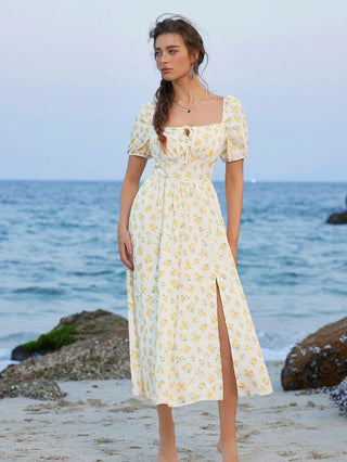 JOSETTE™ - Provence Slit Party Sundress