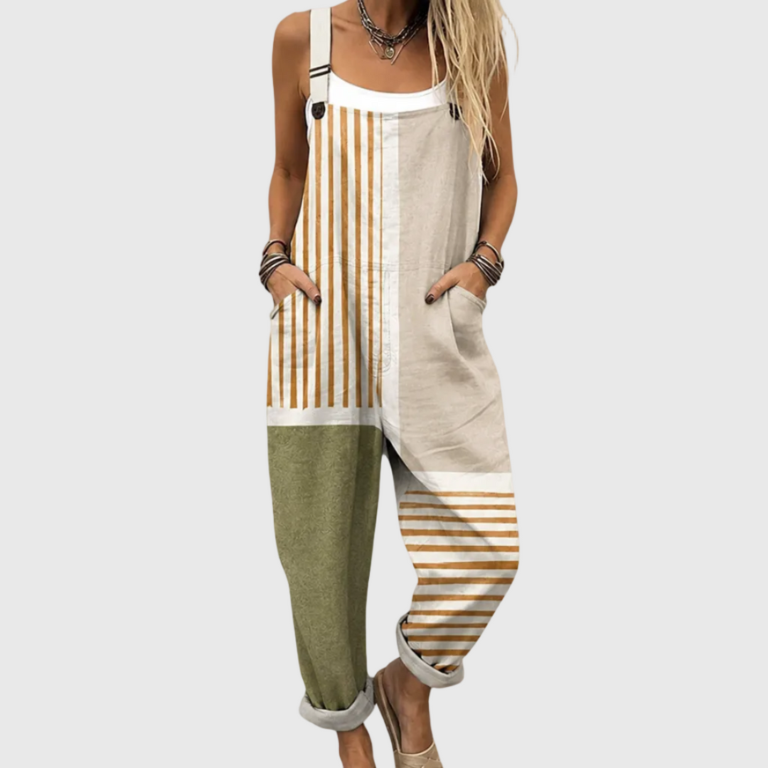 ODETTE Statement Print Wide Leg Jumpsuit