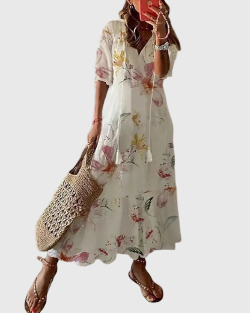 Imara™ - Boho Vintage Summer Maxi Dress