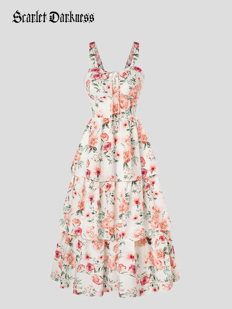 YVETTE™ - Summer Night Floral Wedding Dress