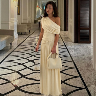 TALIA™ - Elegant One Shoulder Evening Maxi Dress