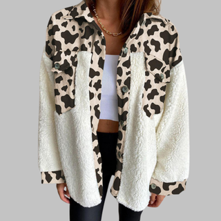 SUNNIE™ - Cozy Long Sleeve Button Down Checkered Jacket