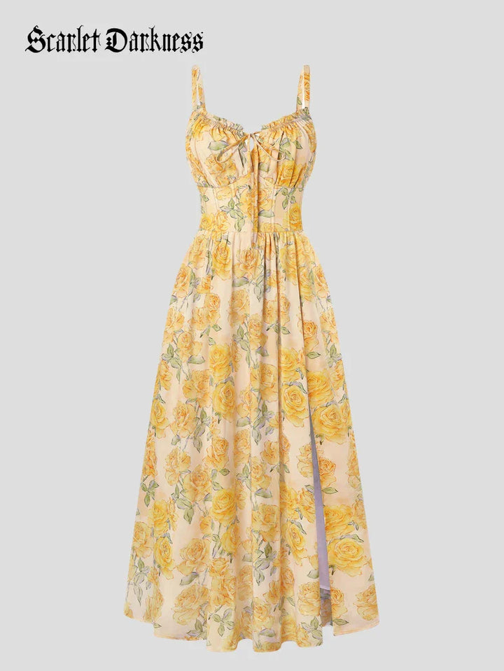 CORINNE™ - Floral Wedding Guest Dress