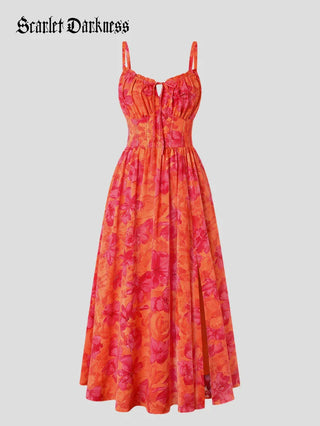 SUZANNE™ - Summer Slit Floral Dress