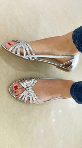 MARGAUX™ - Delicate Golden Slide Sandals