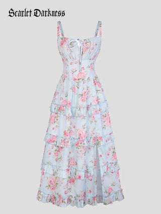 MADELEINE™ - Floral Front-Slit Pocket Dress