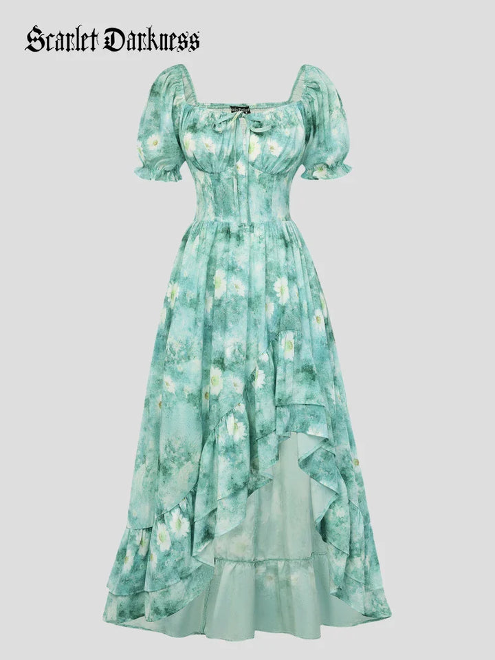 RAPHAELLE™ - Victorian Puff-Sleeve Wedding Dress