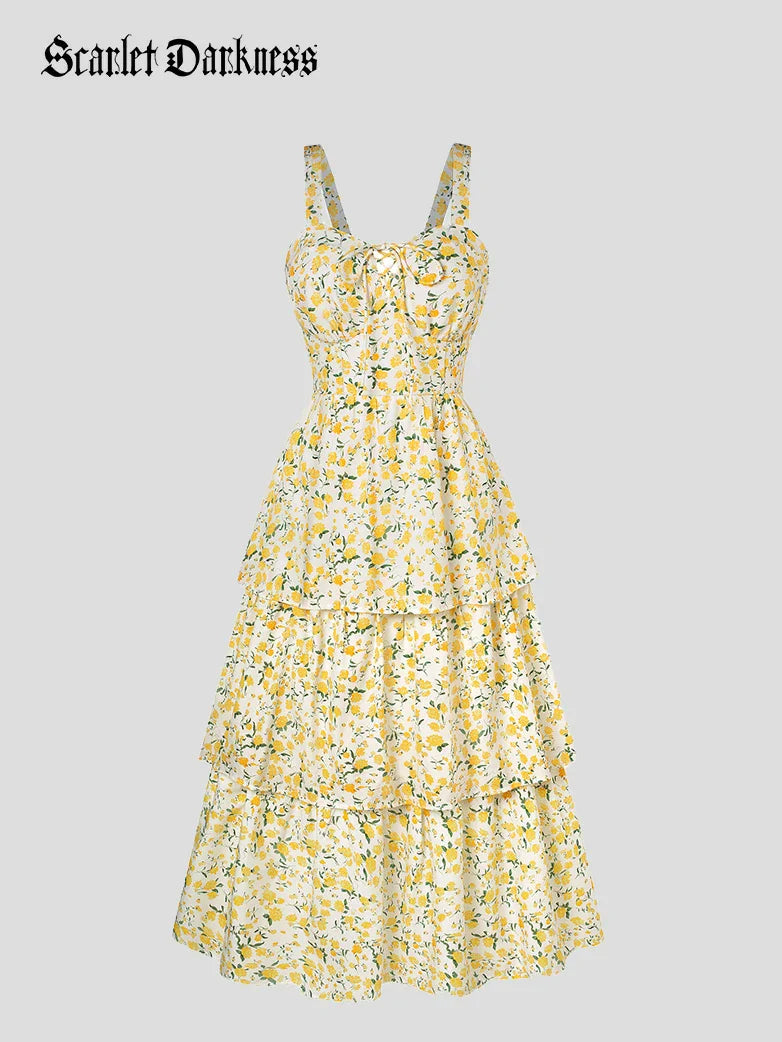 YVETTE™ - Summer Night Floral Wedding Dress