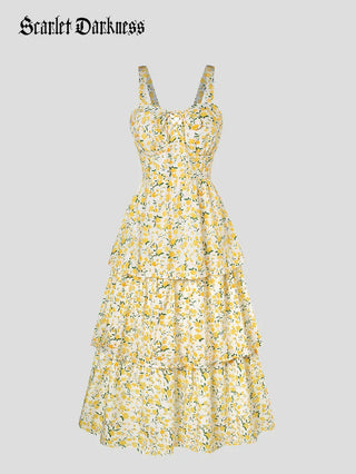 YVETTE™ - Summer Night Floral Wedding Dress