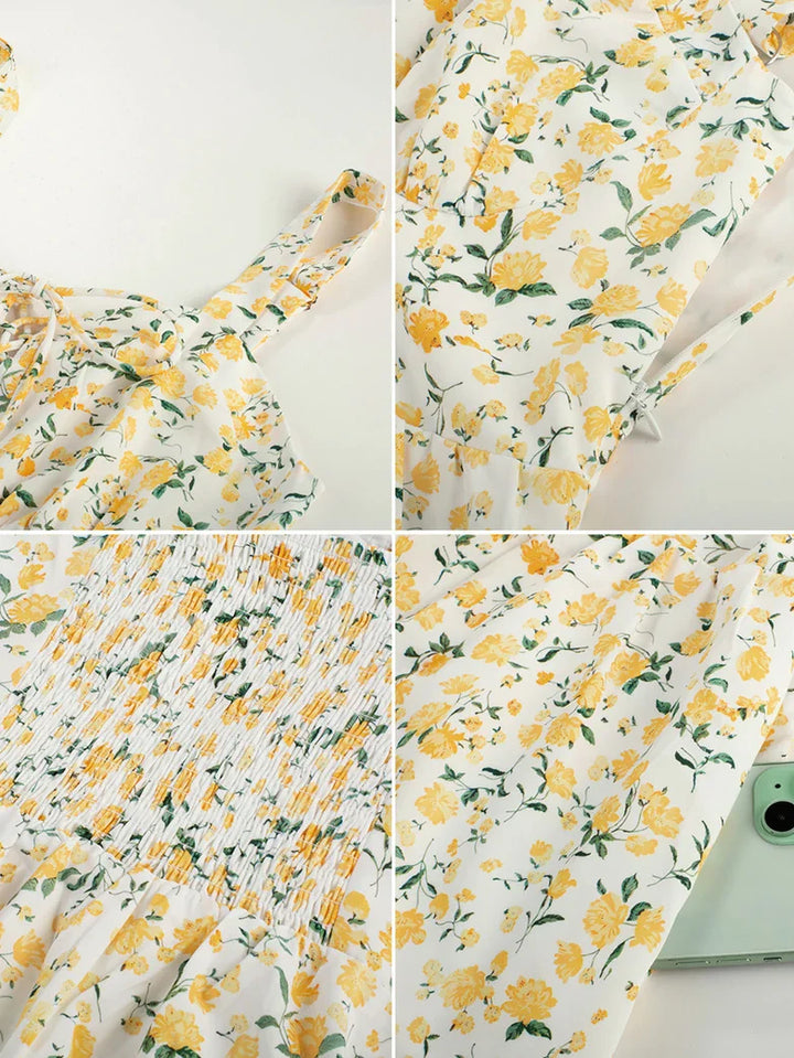 YVETTE™ - Summer Night Floral Wedding Dress