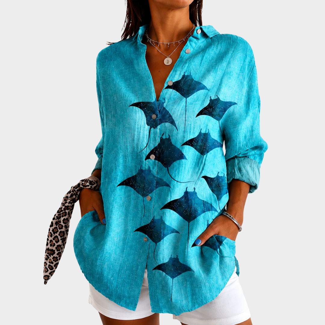 HELOISE | Ocean Drift Blouse