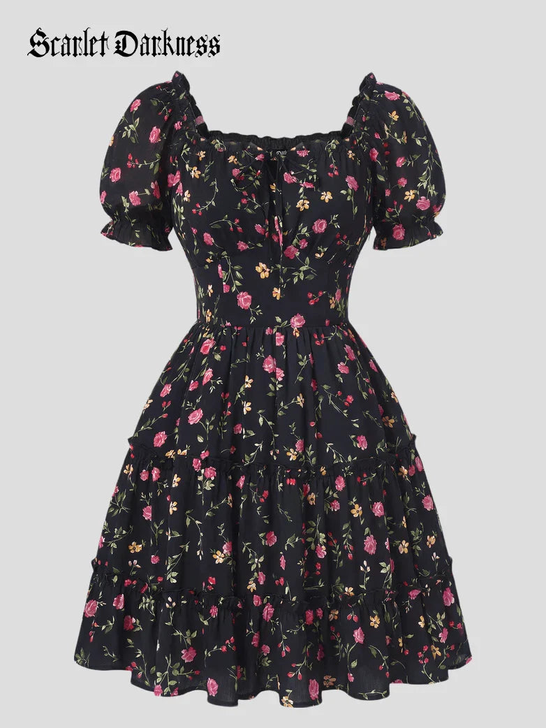 PASCALE™ - Victorian Summer Floral Dress