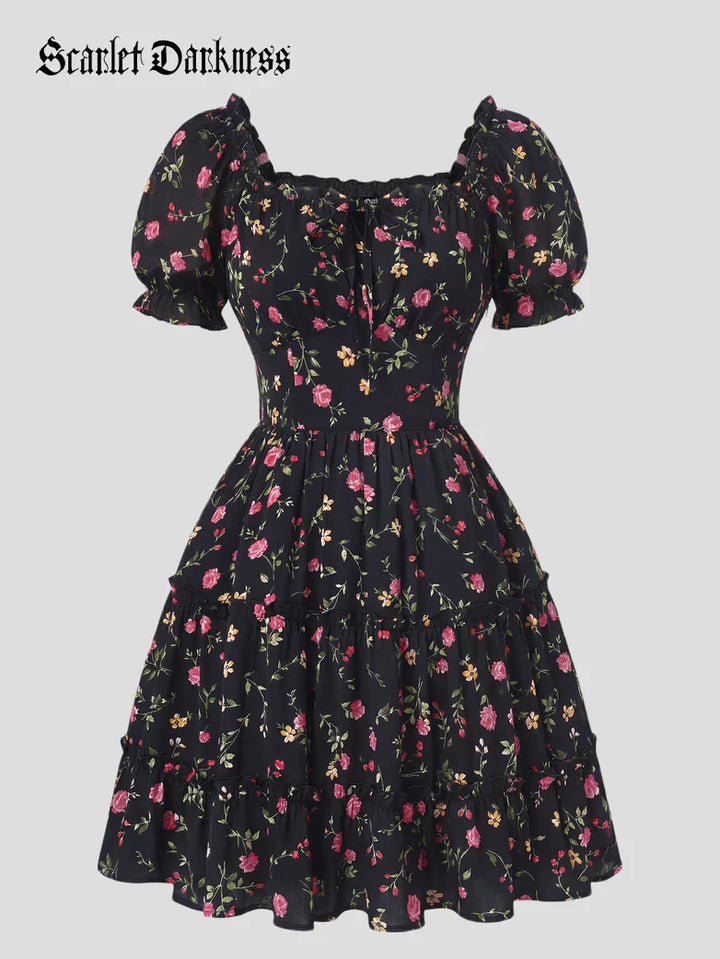 PASCALE™ - Victorian Summer Floral Dress