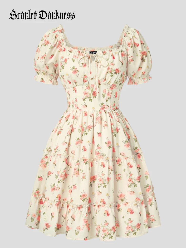 PASCALE™ - Victorian Summer Floral Dress