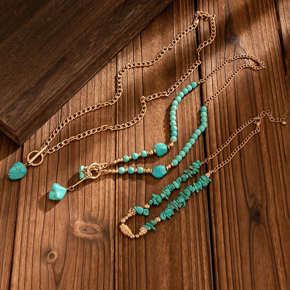 CLEMENTINE - Statement Turquoise Necklace