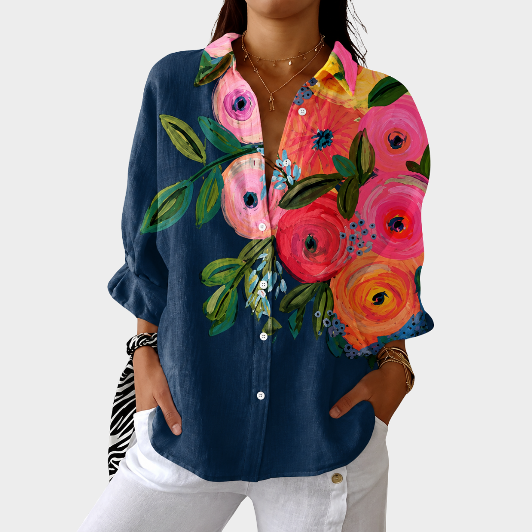 ISADORA | Light Printed Summer Blouse