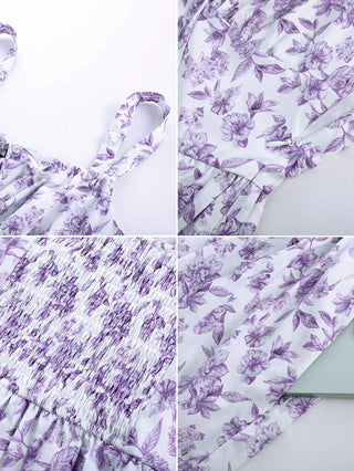 BERTHE™ - Summer Floral Puffy Corset Dress
