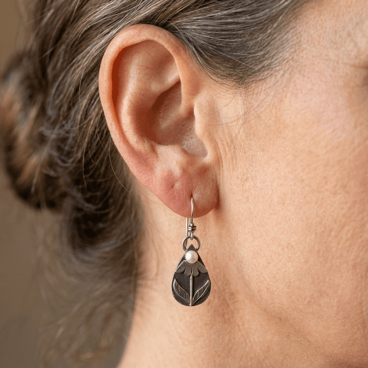 FLEURETTE - Tear Flower Earrings