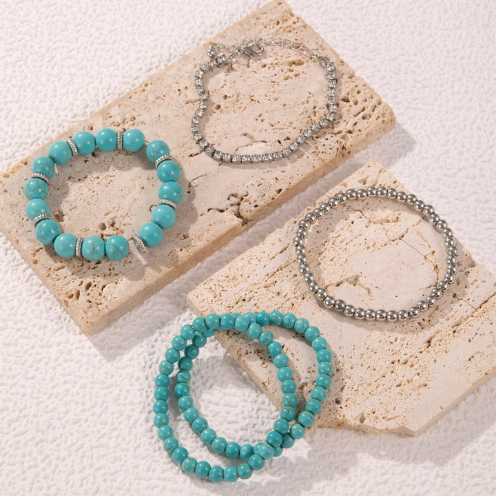 LORRAINE - Turquoise Bracelet Set of 5