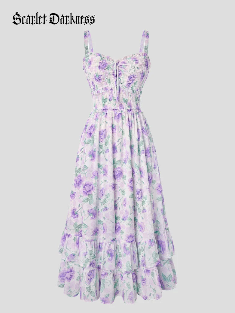 EMELINE™ - Renaissance Chiffon Pocket Dress
