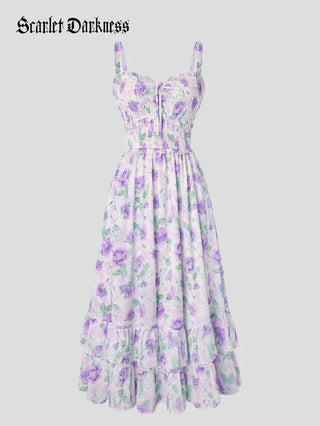 EMELINE™ - Renaissance Chiffon Pocket Dress