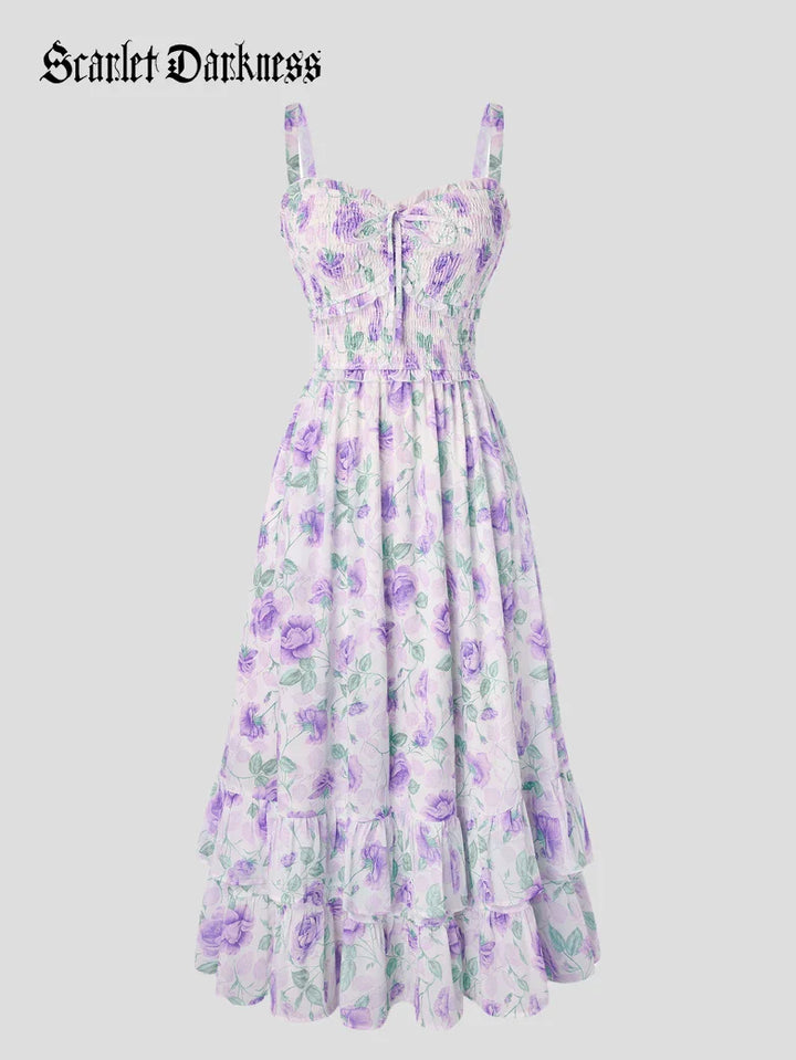 EMELINE™ - Renaissance Chiffon Pocket Dress