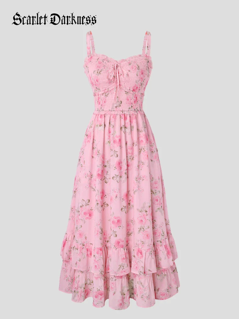 EMELINE™ - Renaissance Chiffon Pocket Dress