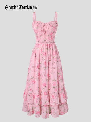 EMELINE™ - Renaissance Chiffon Pocket Dress