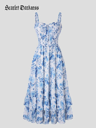 EMELINE™ - Renaissance Chiffon Pocket Dress