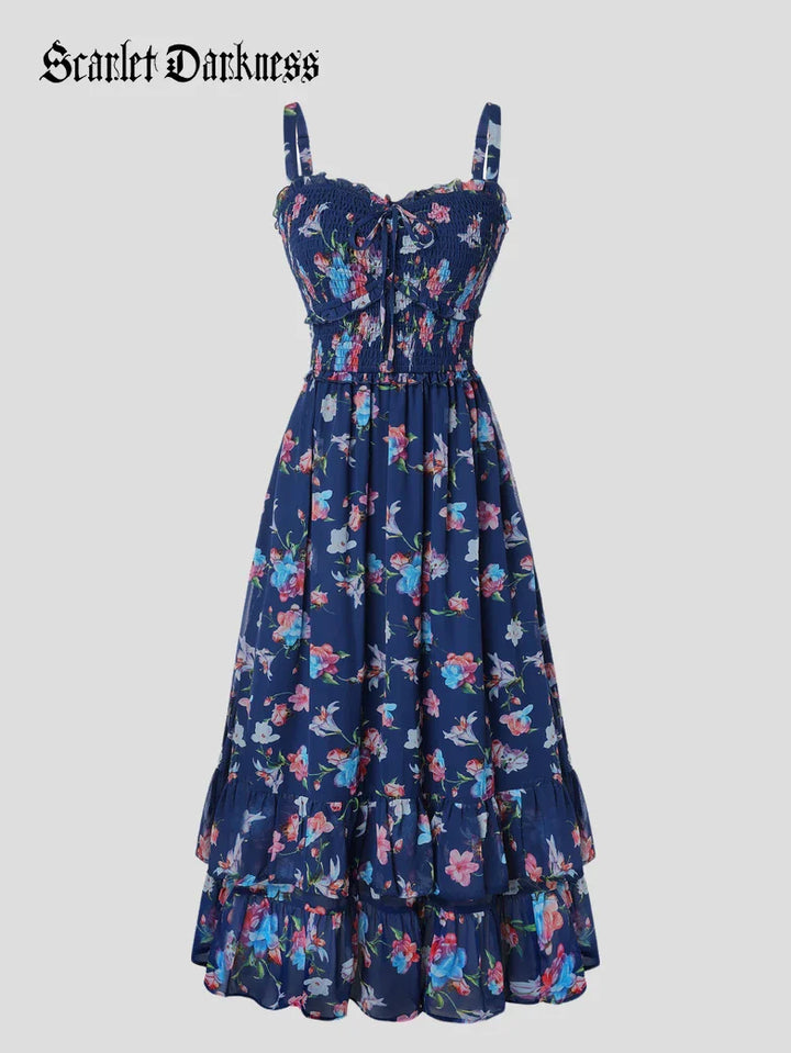 EMELINE™ - Renaissance Chiffon Pocket Dress