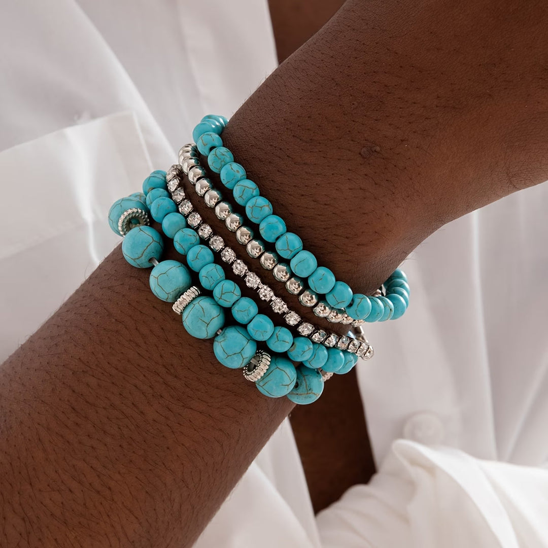 LORRAINE - Turquoise Bracelet Set of 5