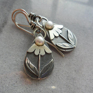 FLEURETTE - Tear Flower Earrings