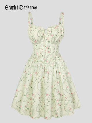 ROSELINE™ - Victorian Floral Corset Dress