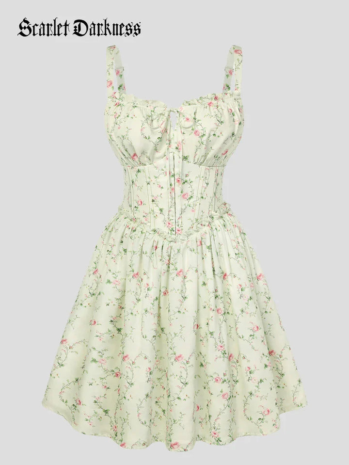 ROSELINE™ - Victorian Floral Corset Dress