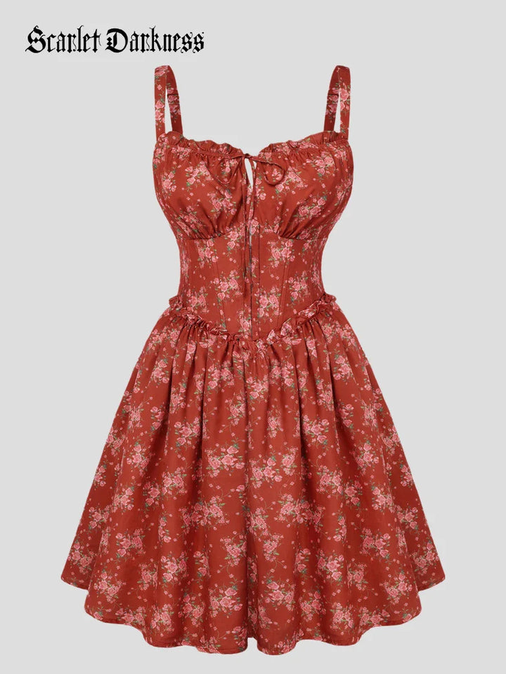 ROSELINE™ - Victorian Floral Corset Dress