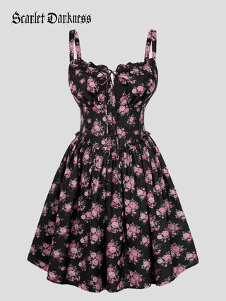 ROSELINE™ - Victorian Floral Corset Dress