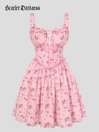 ROSELINE™ - Victorian Floral Corset Dress