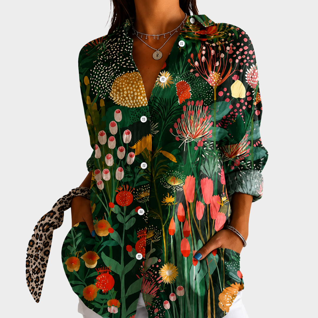 IMOGEN | Midnight Garden Blouse