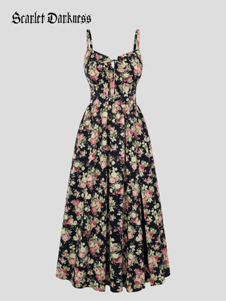 SUZANNE™ - Summer Slit Floral Dress