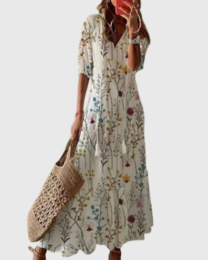 Imara™ - Boho Vintage Summer Maxi Dress