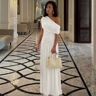 TALIA™ - Elegant One Shoulder Evening Maxi Dress