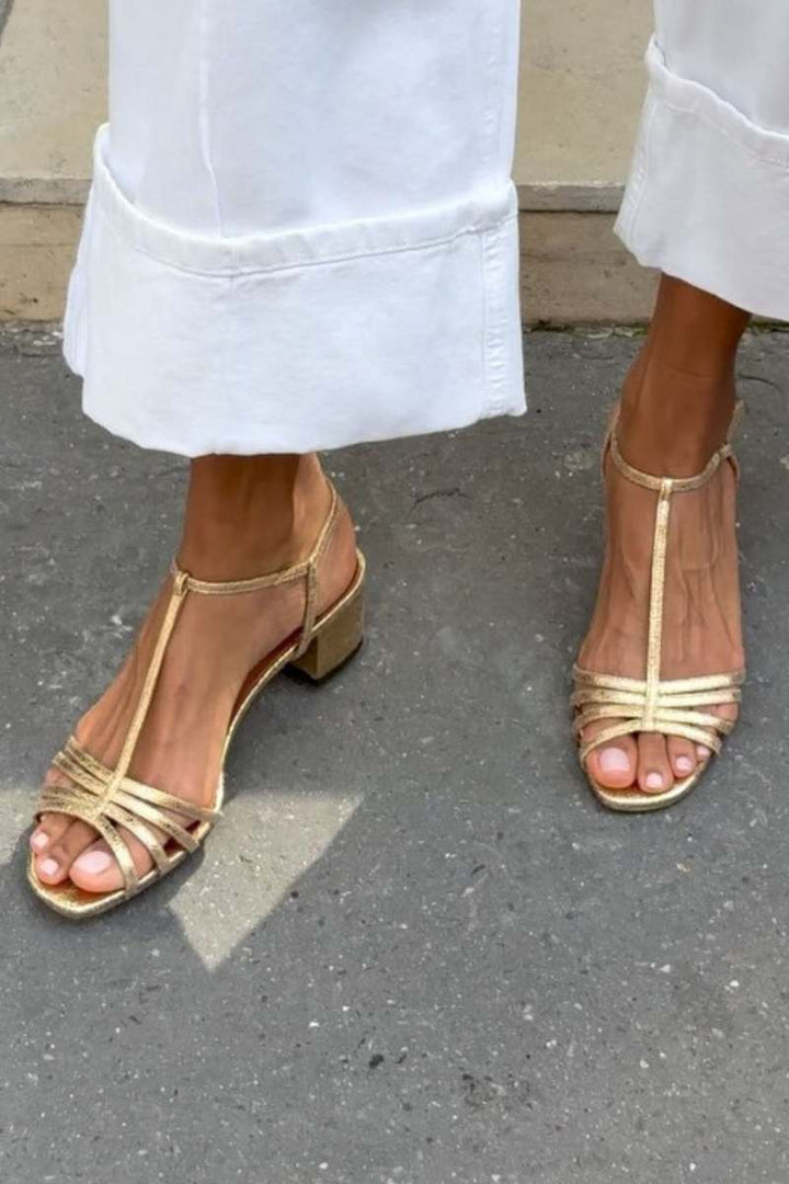 DELPHINE™ - Elegant Low-Heel Strap Sandals