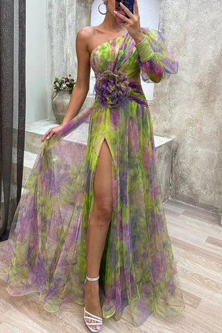 Sunniva™ - Summer Escape Beauty Floral Pleated Maxi Dress