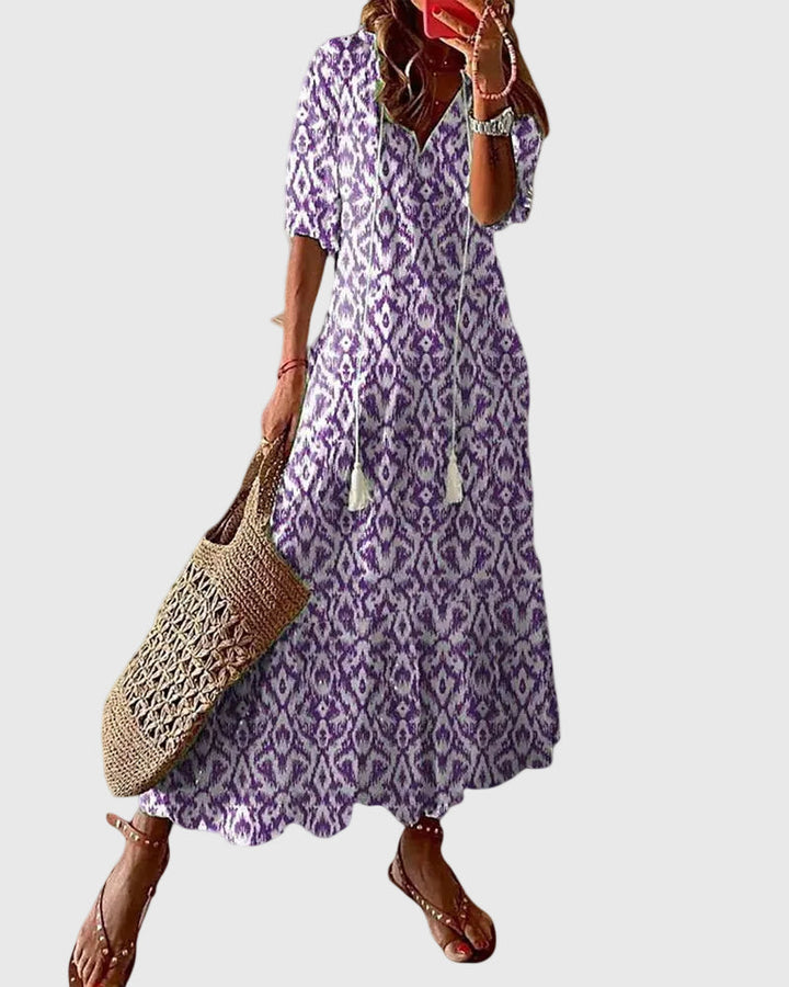 Imara™ - Boho Vintage Summer Maxi Dress