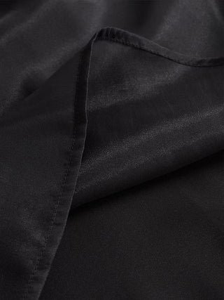 Elegant Black Chiffon High Neck Blouse