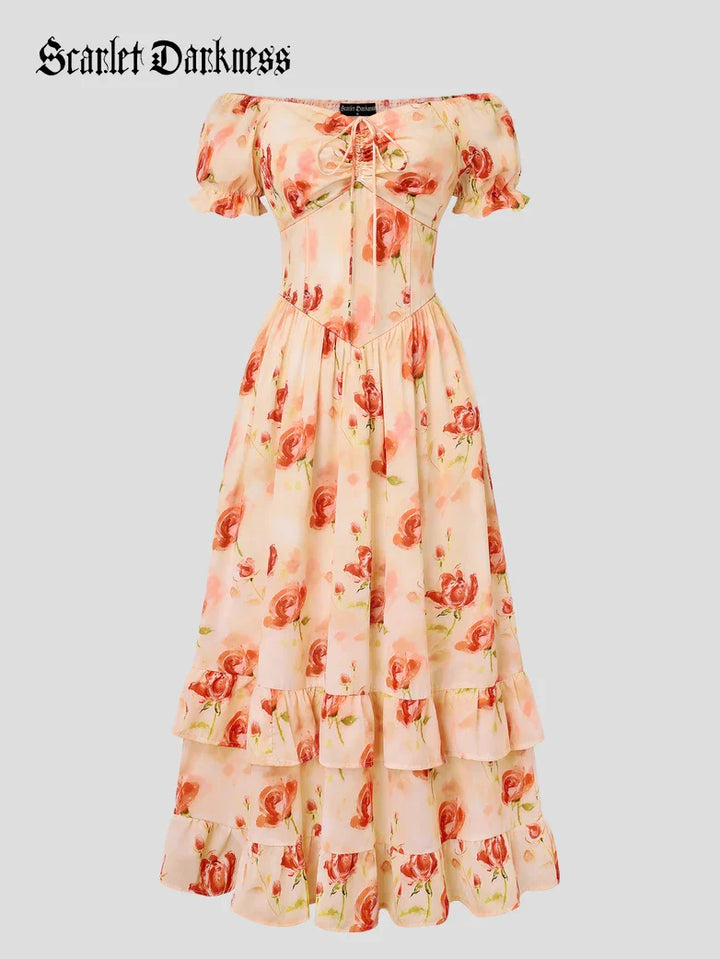 SEVERINE™ - Off-Shoulder Floral Pocket Sundress